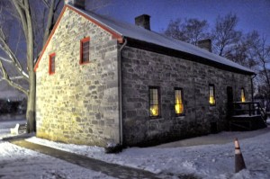 The house is lit so that Santa can find us