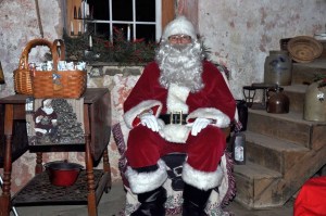 Santa in the Summer Kitchen