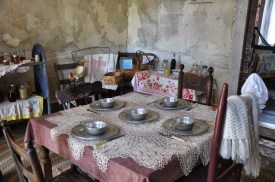 Kitchen table in the main house